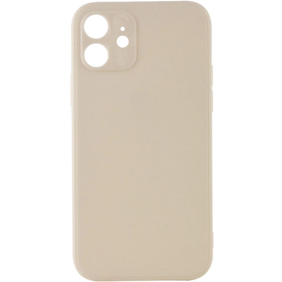 Силиконовый чехол Candy Full Camera для Apple iPhone 12 (6.1") Бежевый / Antigue White