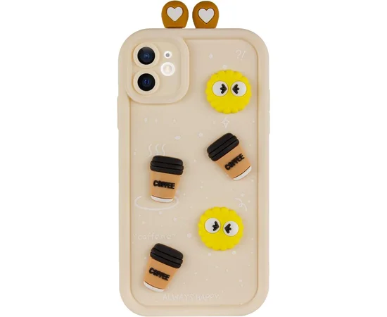 Чехол TPU Toys Case with Ears для Apple iPhone 12 (6.1") Sand