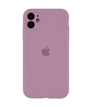 Чехол Silicone Case Full Camera Protective (AA) для Apple iPhone 12 (6.1") Лиловый / Lilac Pride