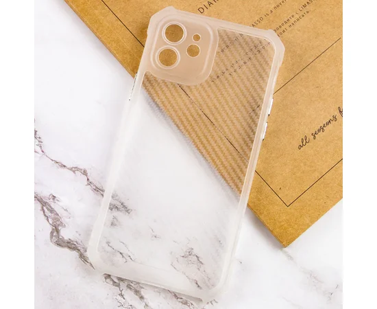 Чехол TPU Ease Carbon color series для Apple iPhone 12 (6.1") Матовый / Прозрачный