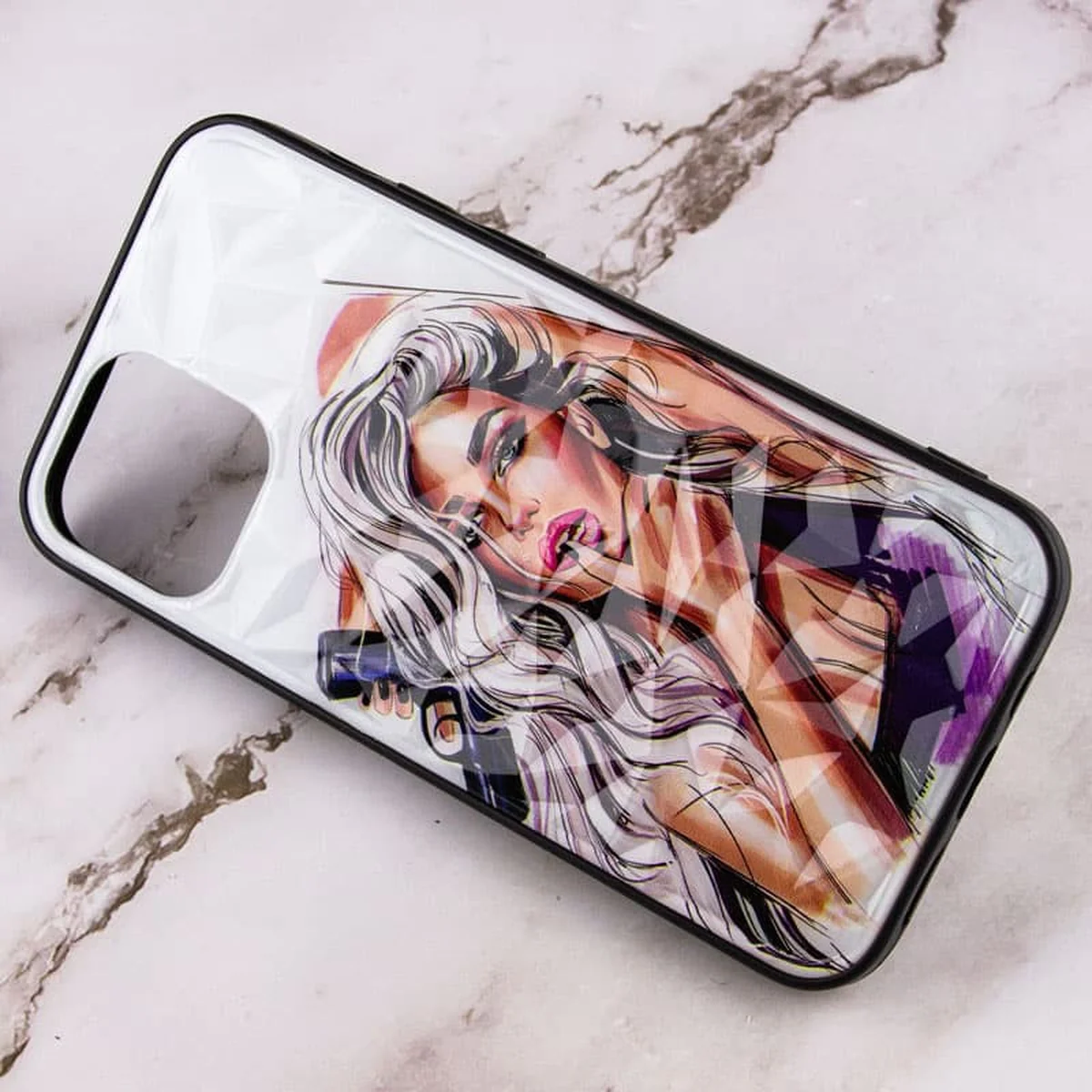 TPU+PC чохол Prisma Ladies для Apple iPhone 12 Pro / 12 (6.1") Purple