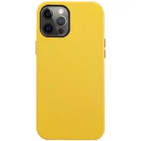 Кожаный чехол K-Doo Noble Collection для Apple iPhone 12 Pro / 12 (6.1") Желтый