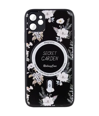 TPU+PC чохол Secret Garden with MagSafe для Apple iPhone 12 (6.1") Black TPU+PC чохол Secret Garden with MagSafe для Apple iPhone 12 (6.1") Black