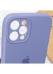 Чехол Silicone Case Full Camera Protective (AA) для Apple iPhone 12 Pro (6.1") Серый / Lavender Gray