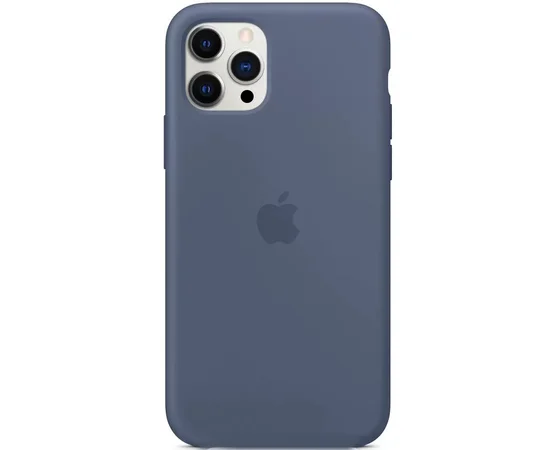 Чехол Silicone Case Full Protective (AA) для Apple iPhone 12 Pro / 12 (6.1") Синий / Alaska blue