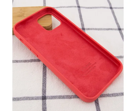 Чехол Silicone Case Full Protective (AA) для Apple iPhone 12 Pro / 12 (6.1") Розовый / Living coral