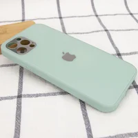 TPU + Glass чохол GLOSSY Logo Full camera для Apple iPhone 12 Pro (6.1 ") М'ятний