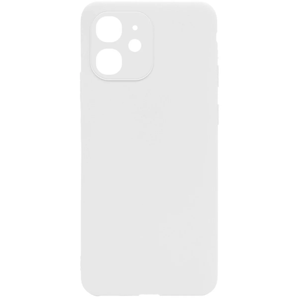 Силиконовый чехол Candy Full Camera для Apple iPhone 12 (6.1") Белый / White
