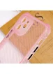 Чехол TPU Ease Carbon color series для Apple iPhone 12 (6.1") Розовый / Прозрачный