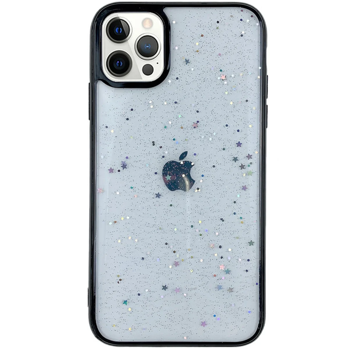 TPU+PC чехол Shiny Stars для Apple iPhone 12 Pro / 12 (6.1") Черный