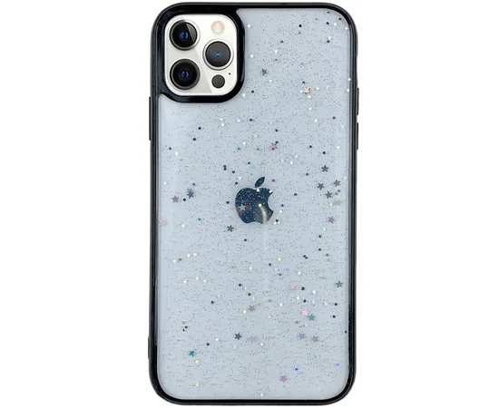 TPU+PC чехол Shiny Stars для Apple iPhone 12 Pro / 12 (6.1") Черный