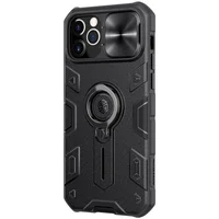 TPU+PC чехол Nillkin CamShield Armor without logo (шторка на камеру) для Apple iPhone 12 Pro / 12 Черный