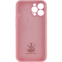 Чехол Silicone Case Lakshmi Square Full Camera для Apple iPhone 12 Pro (6.1") Розовый / Light pink