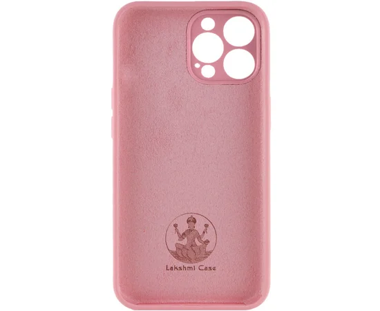 Чехол Silicone Case Lakshmi Square Full Camera для Apple iPhone 12 Pro (6.1") Розовый / Light pink