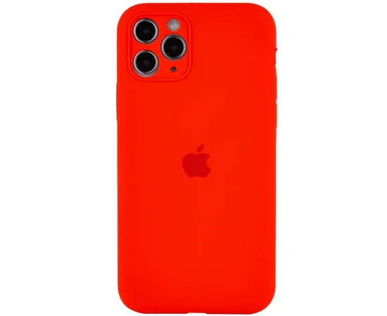 Чехол Silicone Case Full Camera Protective (AA) для Apple iPhone 12 Pro (6.1") Красный / Red