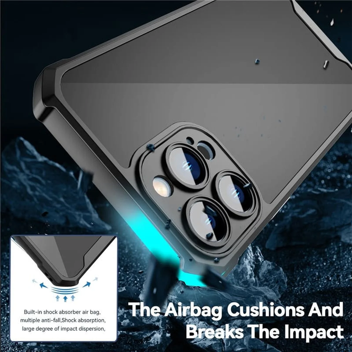 Чехол TPU Ease Black series для Apple iPhone 12 Pro (6.1") Черный