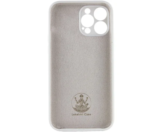 Чехол Silicone Case Lakshmi Square Full Camera для Apple iPhone 12 Pro (6.1") Белый / White