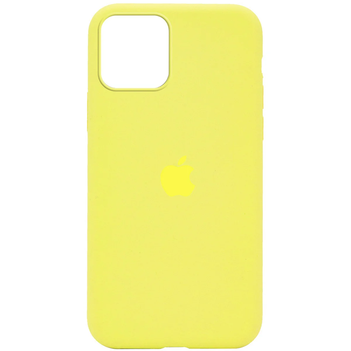 Чехол Silicone Case Full Protective (AA) для Apple iPhone 12 Pro / 12 (6.1") Желтый / Bright Yellow
