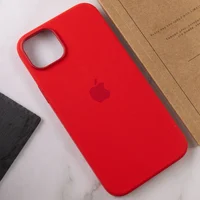 Чехол Silicone case (AAA) full with Magsafe для Apple iPhone 12 Pro / 12 (6.1") Красный / Red