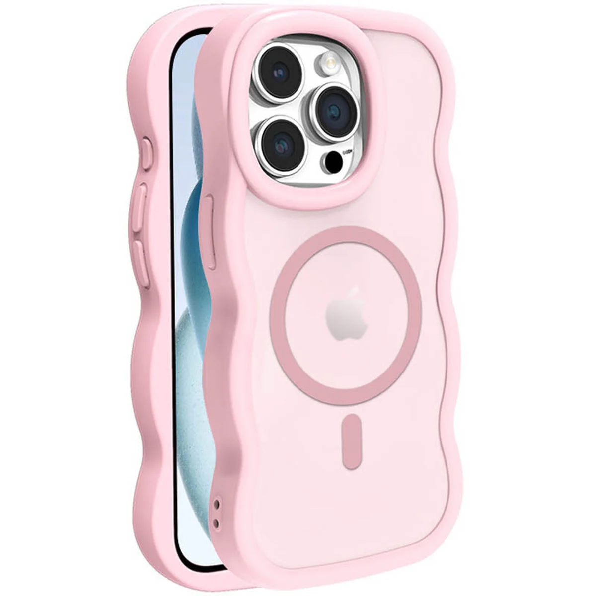 Чехол TPU+PC Undine with MagSafe для Apple iPhone 12 Pro / 12 (6.1") Pink