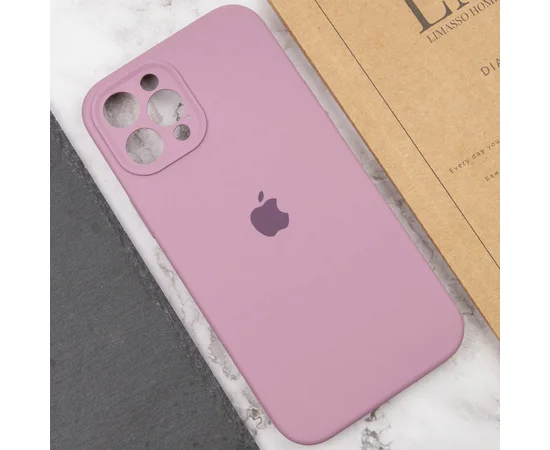 Чохол Silicone Case Full Camera Protective (AA) для Apple iPhone 12 Pro (6.1 ") Ліловий / Lilac Pride