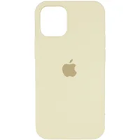Чехол Silicone Case Full Protective (AA) для Apple iPhone 12 Pro / 12 (6.1") Бежевый / Creamy
