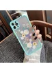 TPU+PC чехол Picture Color Buttons full camera для Apple iPhone 12 Pro (6.1") Бирюзовый / Цветы