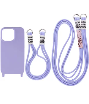 Чехол TPU two straps California для Apple iPhone 12 Pro / 12 (6.1") Сиреневый