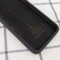 Чохол Silicone Case Lakshmi Square Full Camera для Apple iPhone 12 (6.1") Чорний / Black