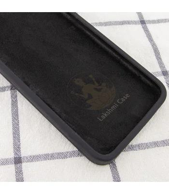 Чехол Silicone Case Lakshmi Square Full Camera для Apple iPhone 12 (6.1") Черный / Black