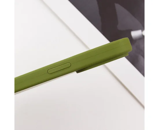 Чехол Silicone Case Full Camera Protective (AA) для Apple iPhone 12 Pro (6.1") Зеленый / Dark Olive / PVH