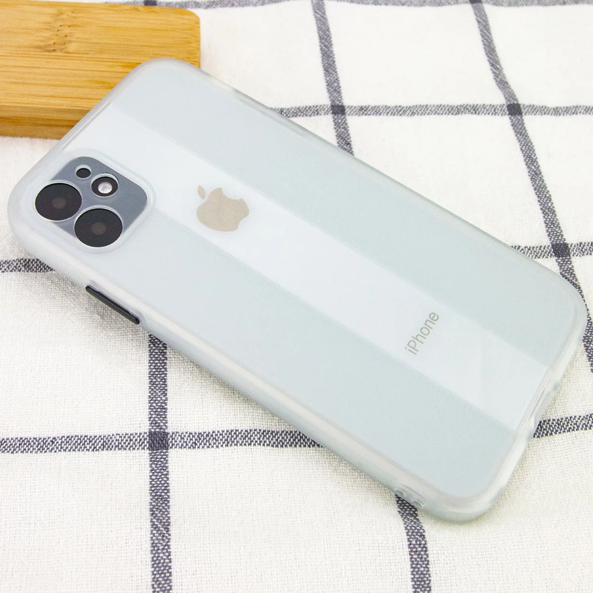 Чехол TPU Glossy Line Full Camera для Apple iPhone 12 (6.1") Матовый