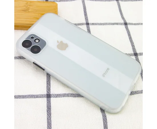 Чехол TPU Glossy Line Full Camera для Apple iPhone 12 (6.1") Матовый