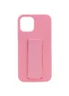 Чехол Silicone Case Hand Holder для Apple iPhone 12 Pro / 12 (6.1") Розовый / Pink