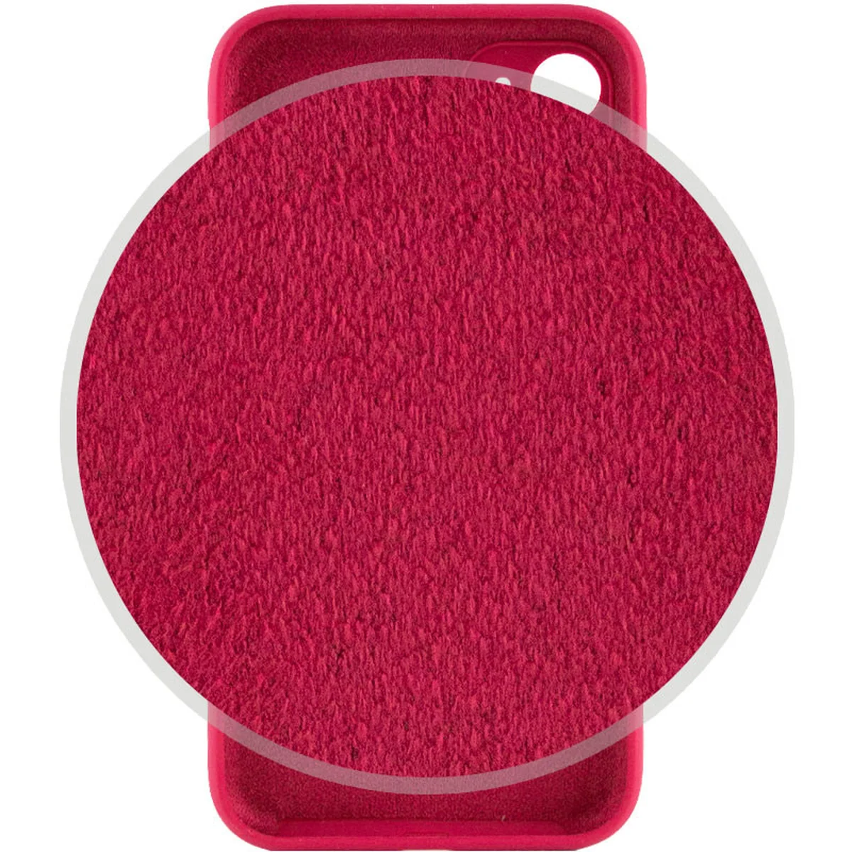Чехол Silicone Case Full Camera Protective (AA) для Apple iPhone 12 (6.1") Красный / Rose Red