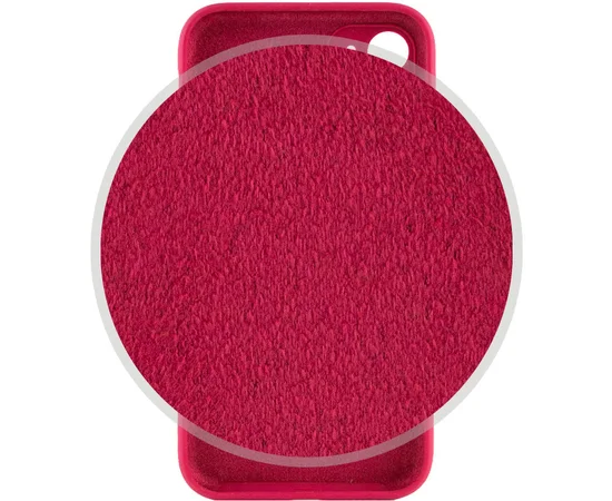 Чохол Silicone Case Full Camera Protective (AA) Apple iPhone 12 (6.1") Червоний / Rose Red
