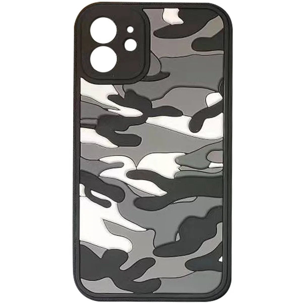 Чехол TPU+PC Army Collection для Apple iPhone 12 (6.1") Серый