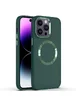 TPU чехол Bonbon Metal Style with MagSafe для Apple iPhone 12 Pro / 12 (6.1") Зеленый / Army Green