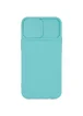 Чехол Camshield Square TPU со шторкой для камеры для Apple iPhone 12 Pro / 12 (6.1") Бирюзовый