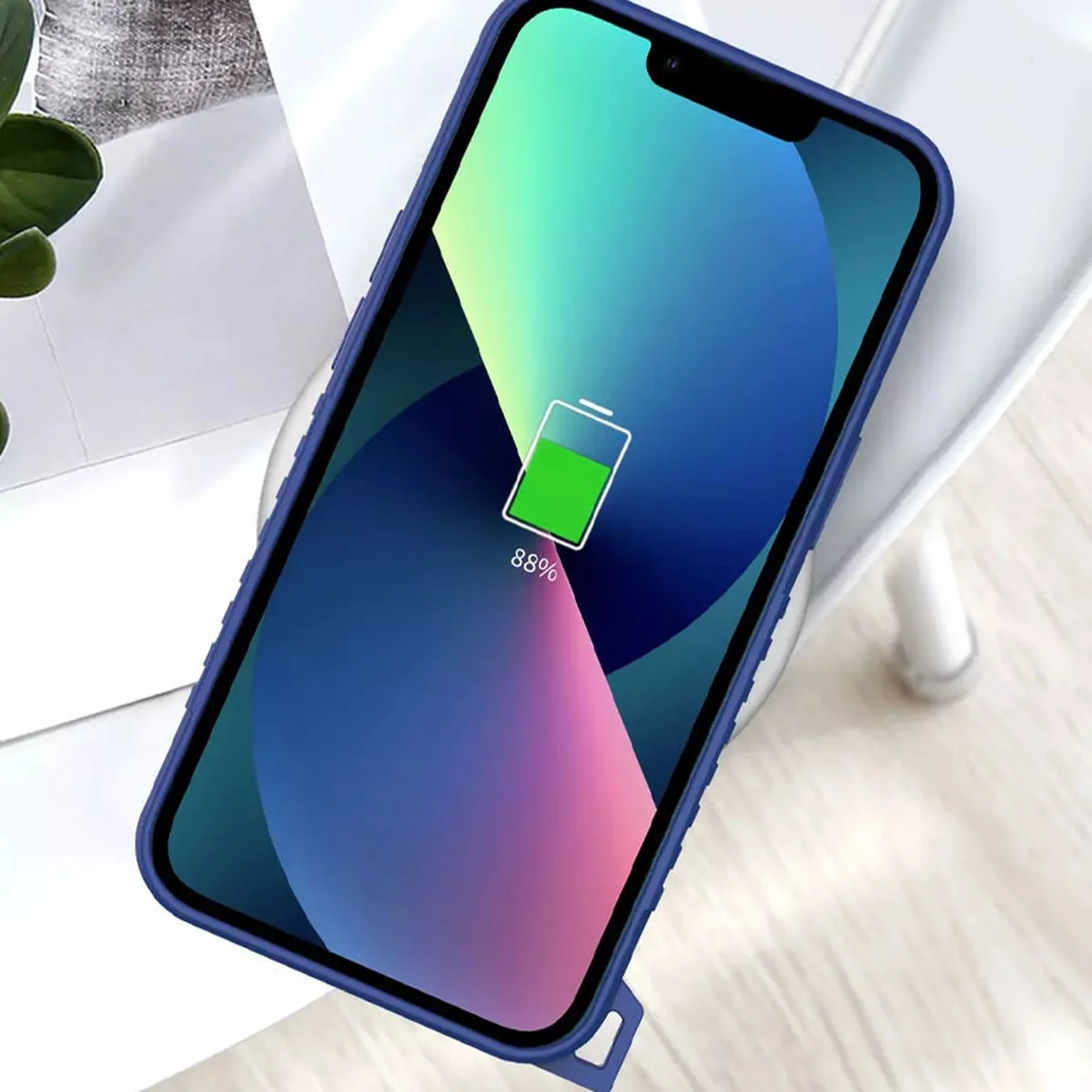 Чохол TPU+PC TRAVEL Carbon для Apple iPhone 12 (6.1") Синій