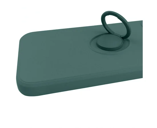 Чехол TPU Candy Ring Full Camera для Apple iPhone 12 Pro (6.1") Зеленый / Pine green