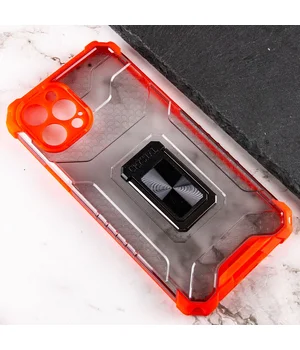 Удароміцний чохол Transformer CrystalRing для Apple iPhone 12 Pro (6.1") Червоний