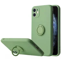 Чехол TPU Candy Ring Full Camera для Apple iPhone 12 (6.1") Мятный / Mint