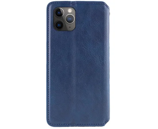 Шкіряний чохол-книжка GETMAN Cubic (PU) для Apple iPhone 12 Pro / 12 (6.1") Синій