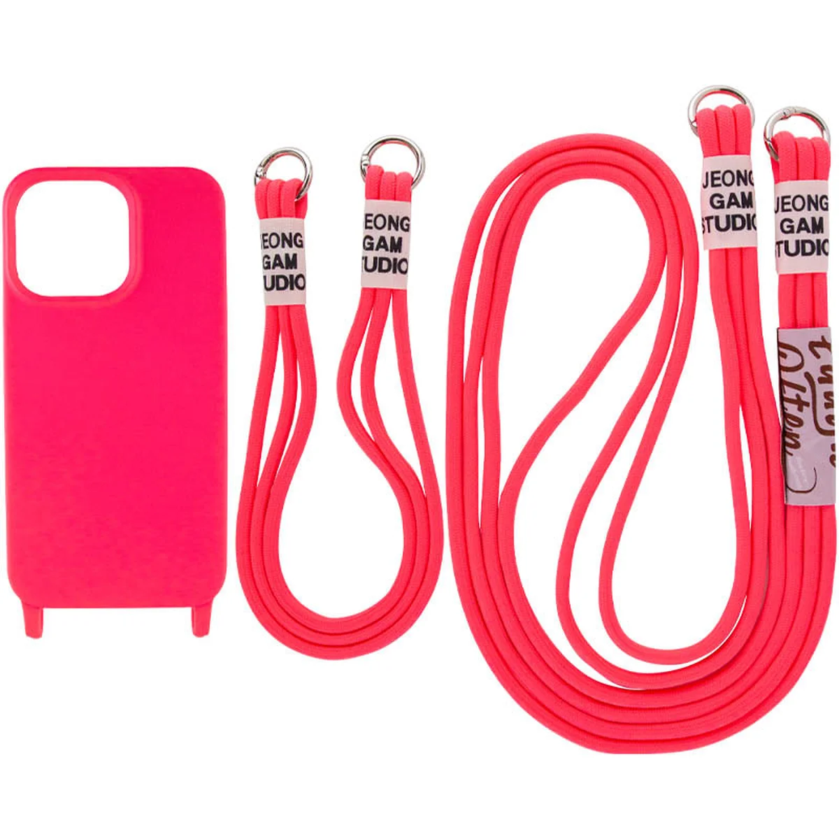 Чехол TPU two straps California для Apple iPhone 12 Pro / 12 (6.1") Розовый