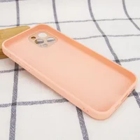 TPU+Glass чехол GLOSSY Logo Full camera для Apple iPhone 12 Pro (6.1") Розовый