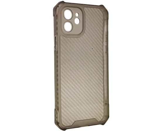 Чехол TPU Ease Carbon color series для Apple iPhone 12 (6.1") Черный / Прозрачный