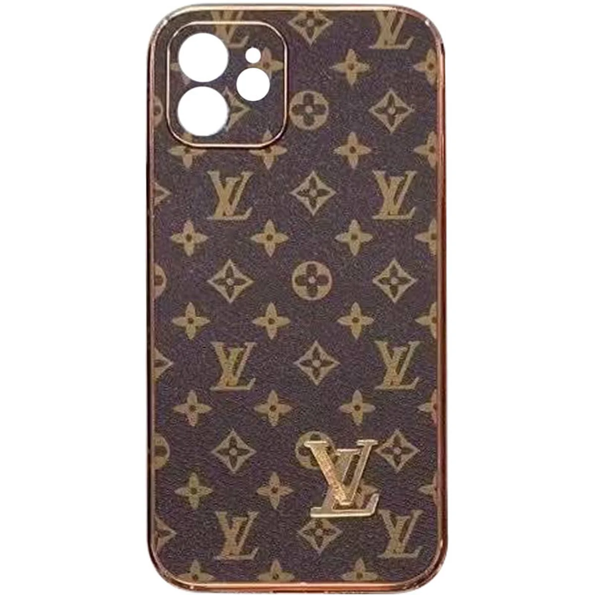 TPU чохол LV Full Camera для Apple iPhone 12 (6.1") Коричневий