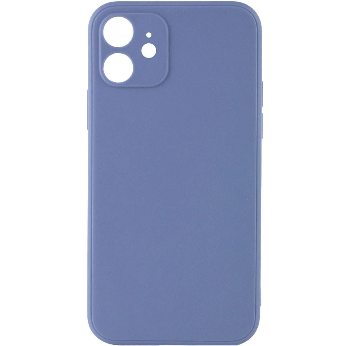Силиконовый чехол Candy Full Camera для Apple iPhone 12 (6.1") Голубой / Mist blue