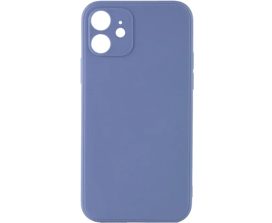 Силиконовый чехол Candy Full Camera для Apple iPhone 12 (6.1") Голубой / Mist blue